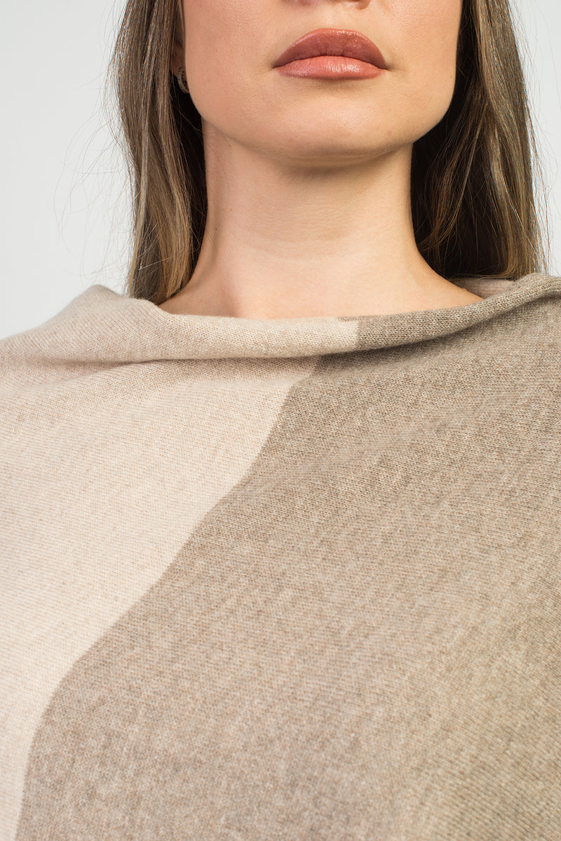 Stola bicolore 100% cashmere